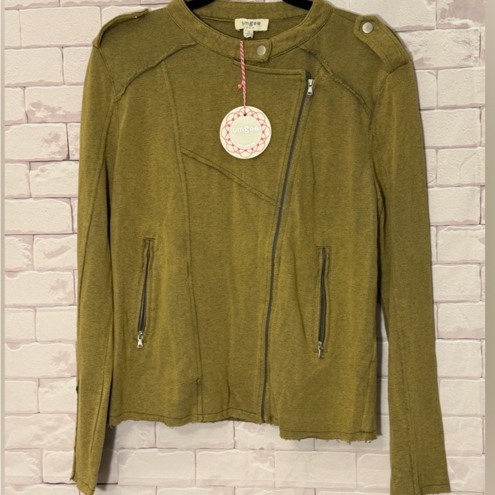 Umgee Khaki Utility Jacket for Women